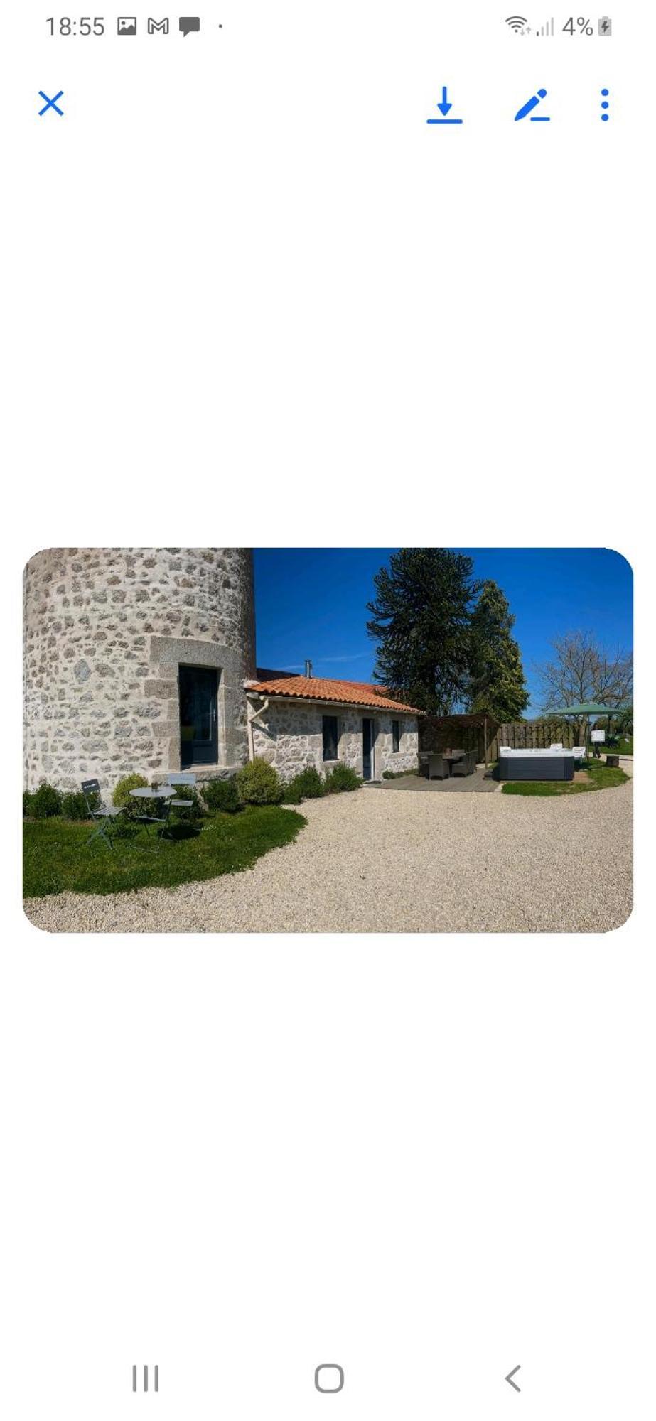 Loue Ancien Moulin A Vent Avec Piscine Et Jacuzzi Villa Neuvy-Bouin Eksteriør bilde
