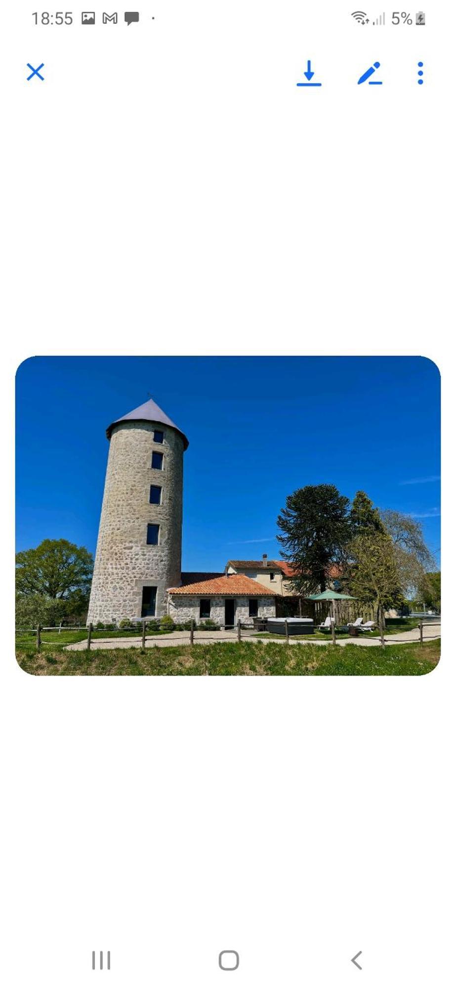 Loue Ancien Moulin A Vent Avec Piscine Et Jacuzzi Villa Neuvy-Bouin Eksteriør bilde